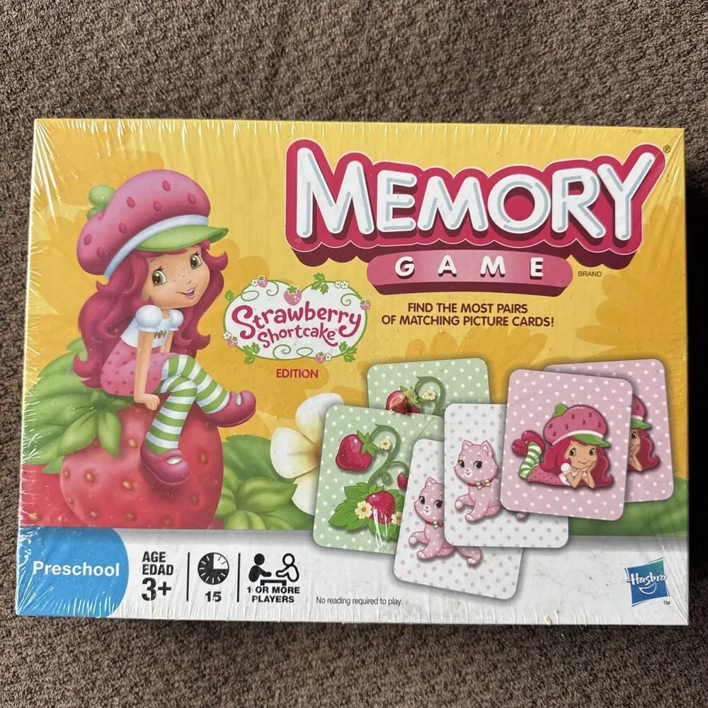 Strawberry Shortcake Memory Matching Game Hasbro Preschool, Sealed, Brand New
